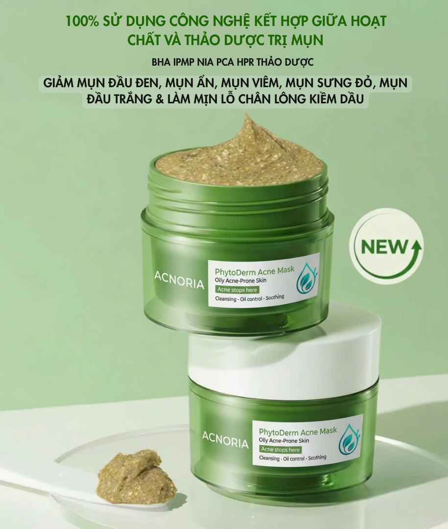 Mặt Nạ Trị Mụn Thảo Dược PhytoDerm Acne Mask | Giảm Mụn – Phục Hồi Da - Ảnh 5