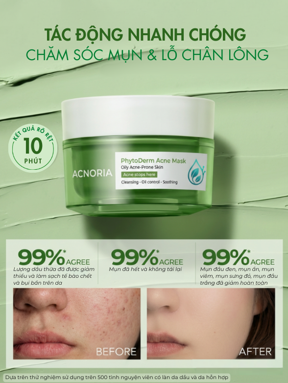 Mặt Nạ Trị Mụn Thảo Dược PhytoDerm Acne Mask | Giảm Mụn – Phục Hồi Da - Ảnh 7
